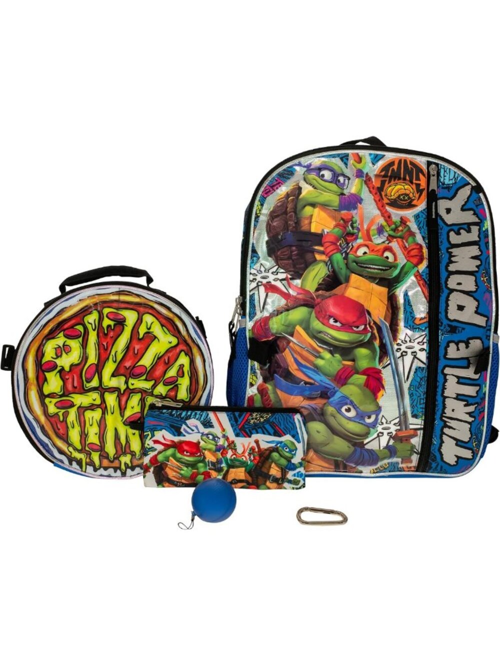 Teenage Mutant Ninja Turtles 5-Piece Backpack Set - School Bag, Bookbag, 16